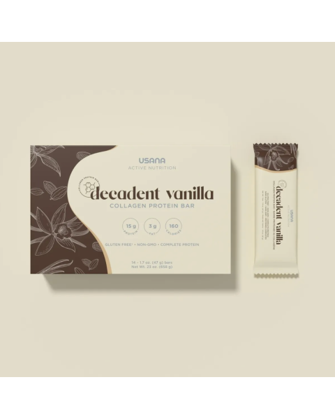 USANA Decadent Vanilla Collagen Protein Bar