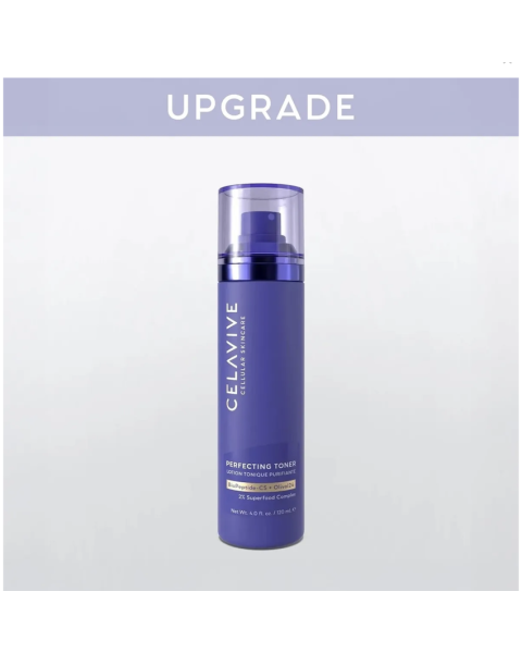 alt Celavive® Perfecting Toner: Skin-reﬁning prep text