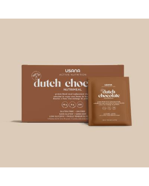 alt Dutch Chocolate Soy Protein Nutrimeal™ Packets text