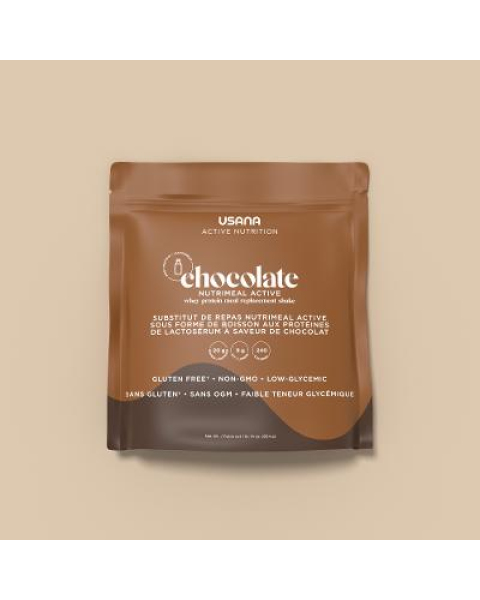 alt USANA Chocolate Whey Nutrimeal Active Packets text
